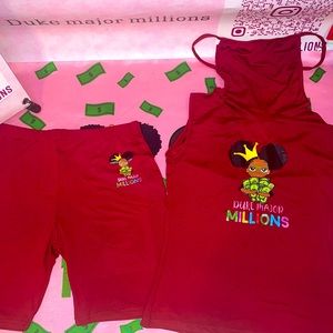 Duke major millions women 2pc set with face mask